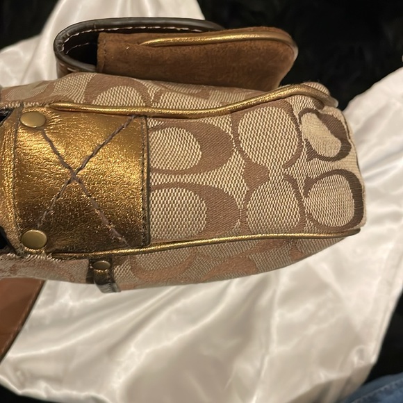 Coach signature c brown bronze khaki mini bag - Picture 3 of 15